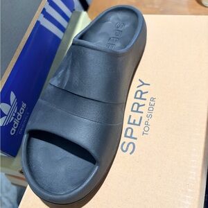 Sperry Black Slide Sandals